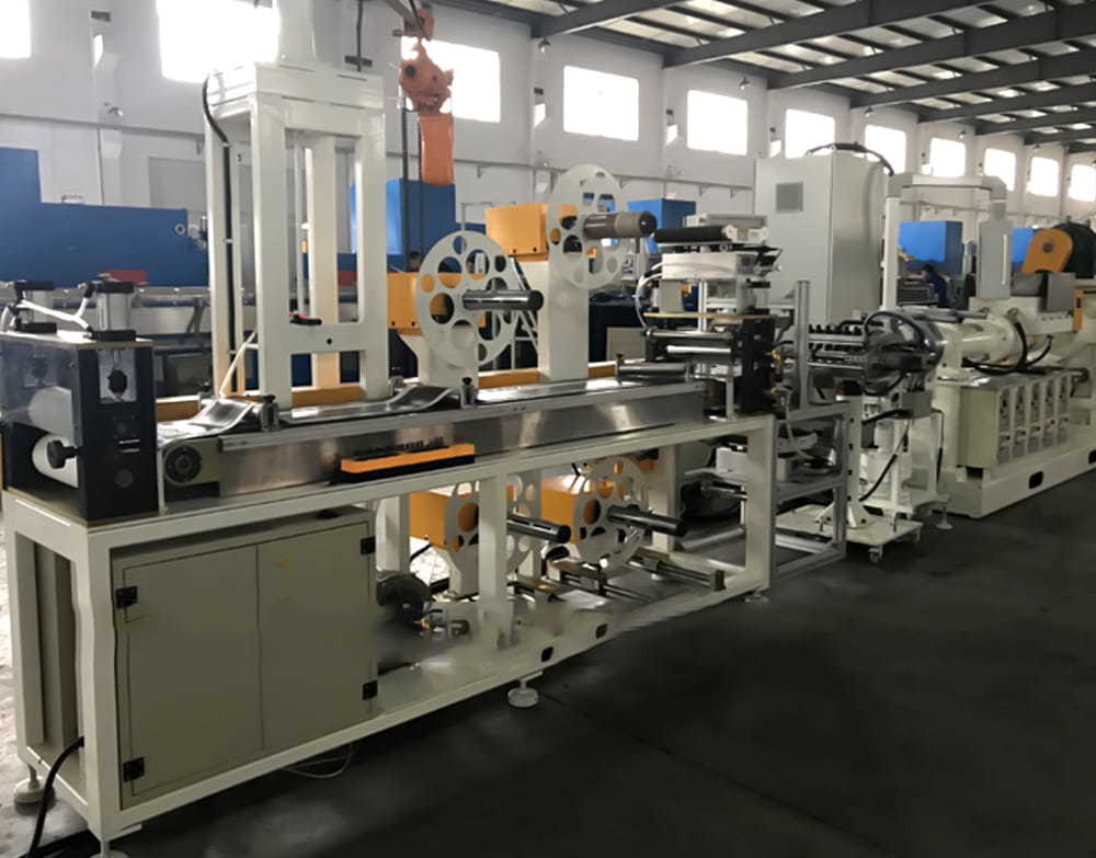 Butyl rubber tape extrusion line