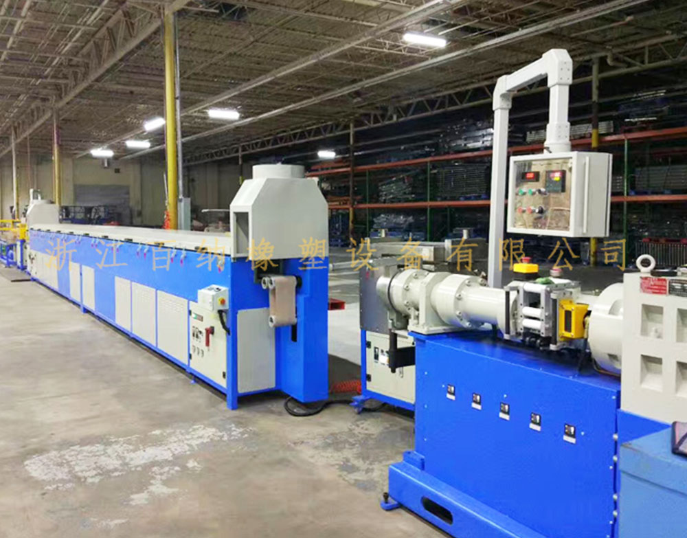 Silicone extrusion and curing production line