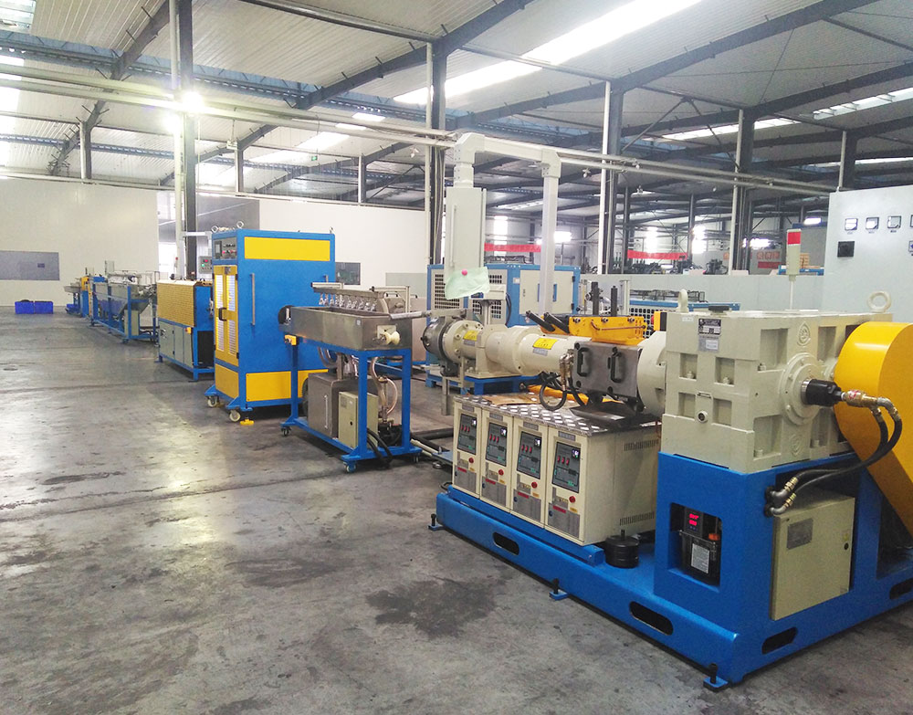 Knitting hose production line
