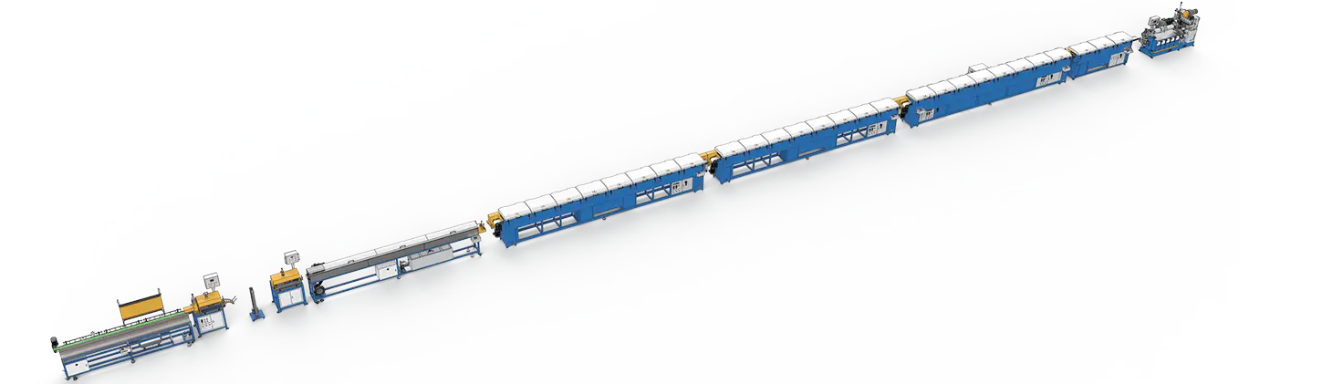 PLC Customizable Auto-Feed Rubber Single Extrusion & Microwave Curing Production Line