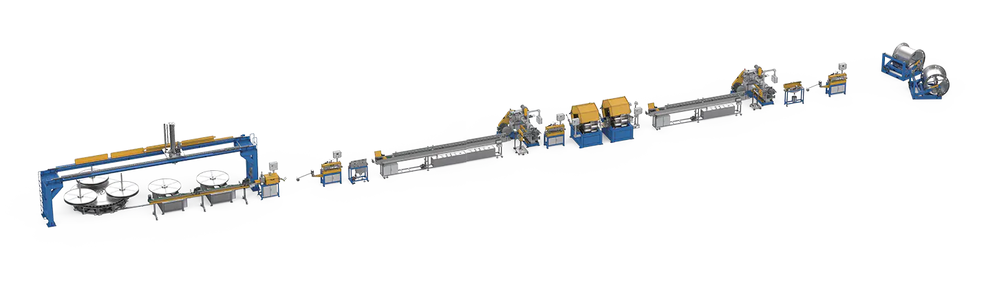 Spiral Winding Hose / Fuel Air Brake Rubber Hose Extrusion Production Line