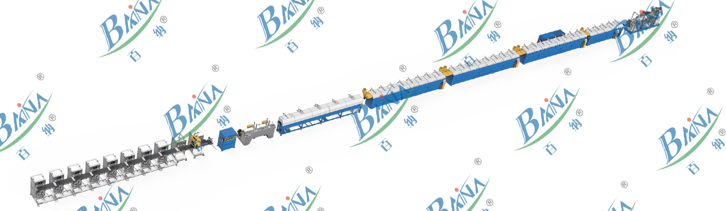 Auto-Feed Rubber Single Extrusion & Microwave Curing Production Line for Separated And Rewinding