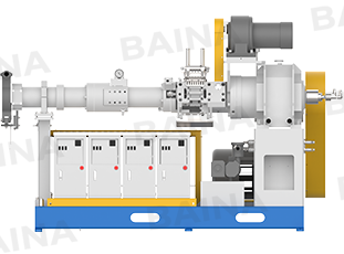 Ф75mm 20D Cold Feed Vacuum Rubber Extruder