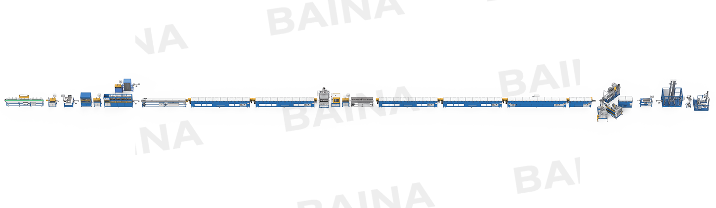 Co-Extrusion & Microwave Curing Production Line with Automatic Feeding & Temperature Control for Double-Layer Rubber Profiles/Strips/Hoses