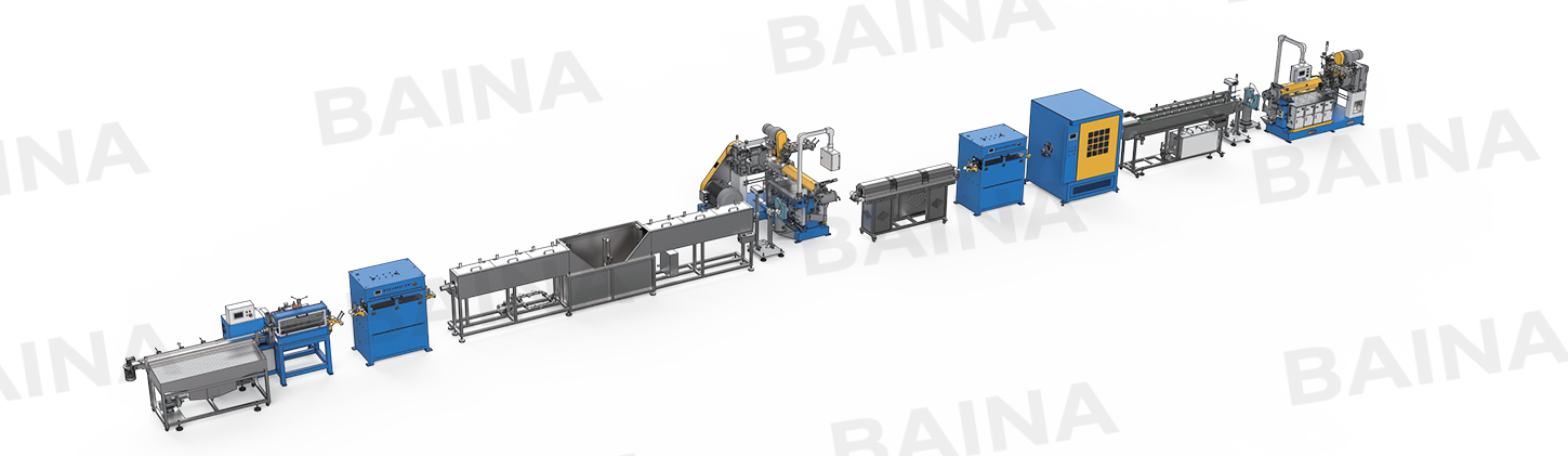 Rubber Knitting Hose / Automobile Shaped Tube Extrusion Production Line
