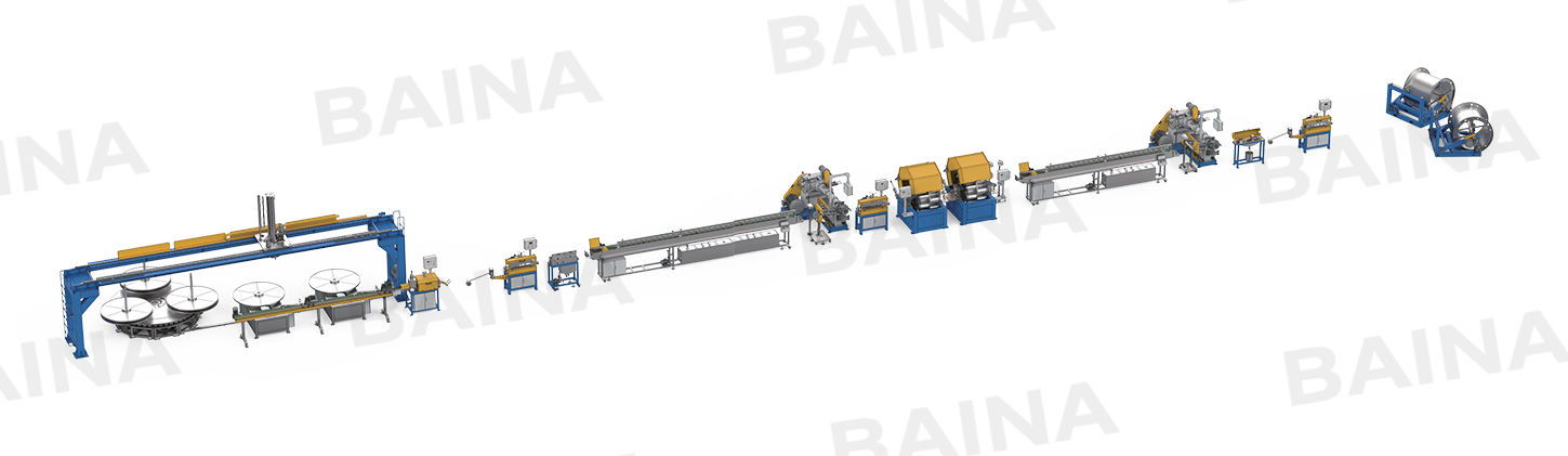 Spiral Winding Hose / Fuel Air Brake Rubber Hose Extrusion Production Line